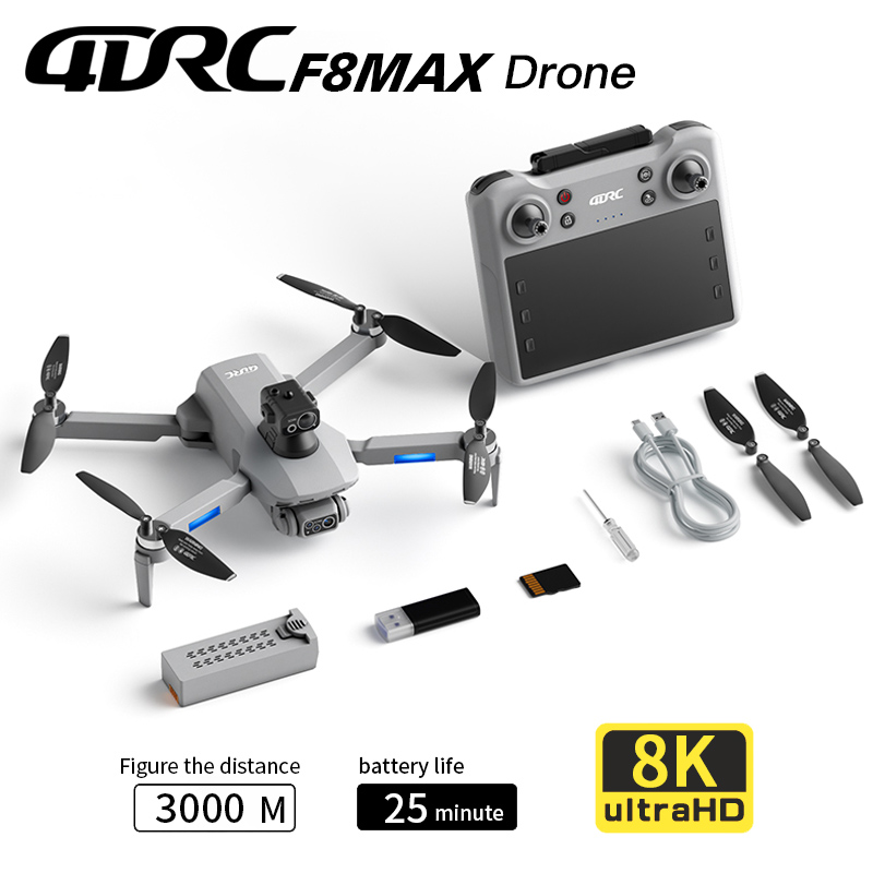 Drone Kit Professional - F8 MAX GPS Drone Profesyonel 8K